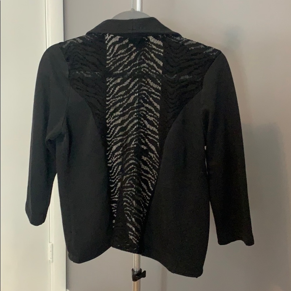 Day trip zebra 3/4 sleeve blazer